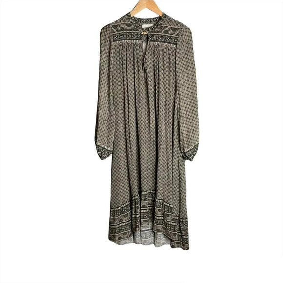 Doen Vista Silk Midi Dress Medallion Print Size S - Picture 6 of 9